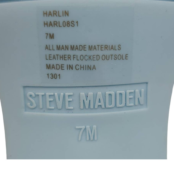 Steve Madden Platform Heels Chunky Sandals Jelly Square Toe Women's 7M - Picture 9 of 9